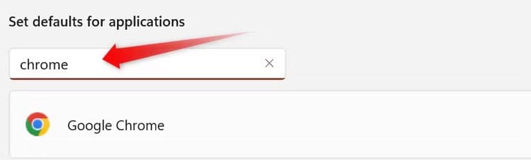 2-searching-for-chrome-in-the-list-of-default-apps-in-the-windows-settings-app هل يمكنك إزالة Microsoft Edge من Windows (وهل يجب عليك ذلك)؟