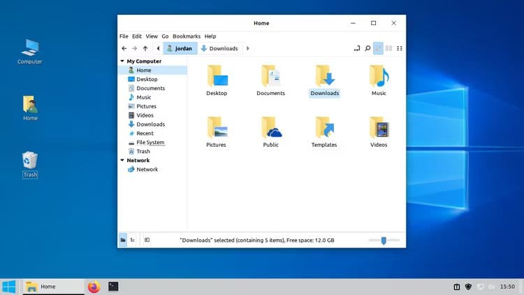 2024-02-12_15h50_56 كيفية جعل نظام Linux يبدو مثل نظام التشغيل Windows 10