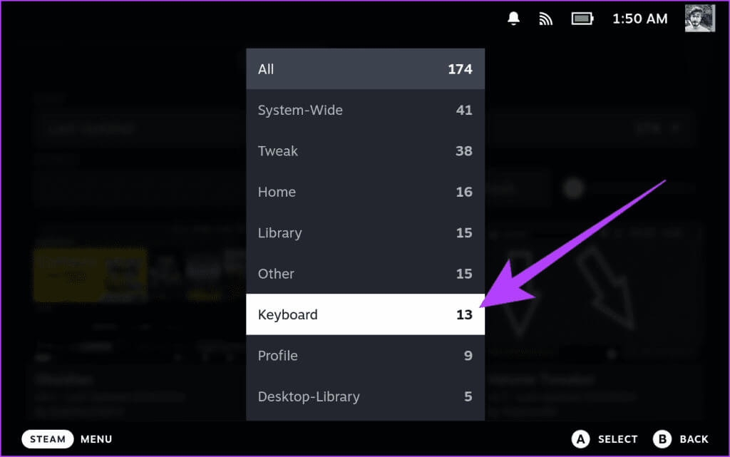 3.4-Here-tap-on-Keyboard-1024x641-1 كيفية تغيير سمة لوحة المفاتيح على Steam Deck