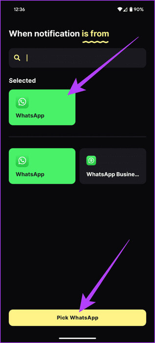 4.2-select-the-chat-apps-youd-like-to-apply-Notification-Cooldown-to.-After-youve-highlighted-them-tap-on-the-Pick-button-below-462x1024-1 كيفية تمكين Notification Cooldown على Android 15