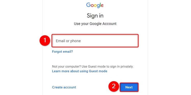 6-enter-google-username1 كيفية إنشاء واستخدام وإدارة Passkeys على Windows 11