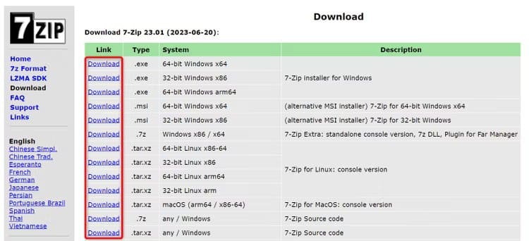 8-update-7-zip كيفية تحديث التطبيقات على Windows 11
