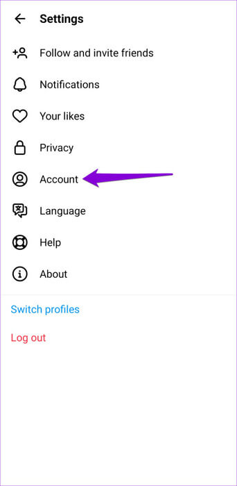 Account-Menu-on-Threads-App-500x1024-1 كيفية إيقاف منشورات وإشعارات Threads من الظهور على Instagram