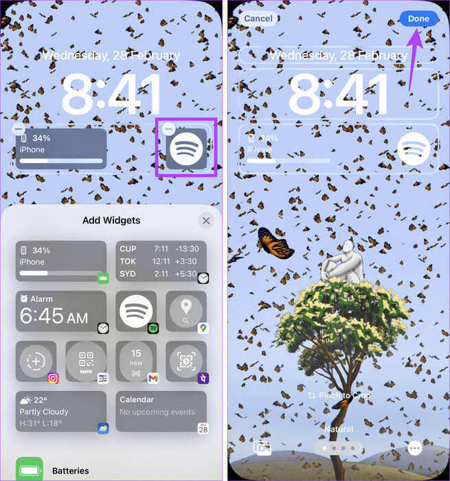 Add-new-lock-screen-widget كيفية إزالة الأدوات من شاشة قفل iPhone