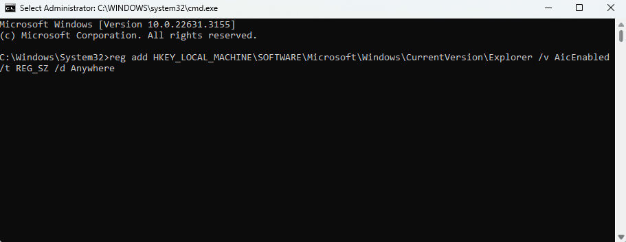 Allowing-non-verified-apps-via-command-prompt أفضل 4 طرق لتعطيل تطبيقات Microsoft التي تم التحقق منها في Windows 11
