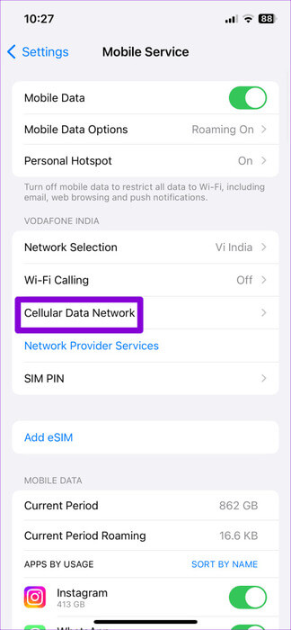 Cellular-Data-Network-on-iPhone-1-474x1024-1 أفضل 9 إصلاحات لخطأ "تعذر تنشيط شبكة البيانات الخلوية" على iPhone