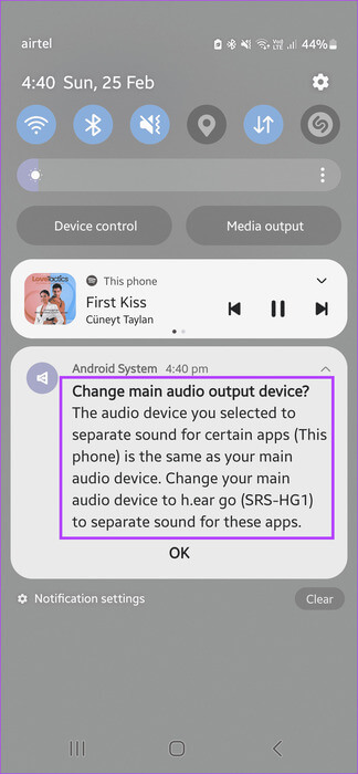 Change-main-audio-output ما هو صوت التطبيق المنفصل من Samsung وكيفية استخدامه