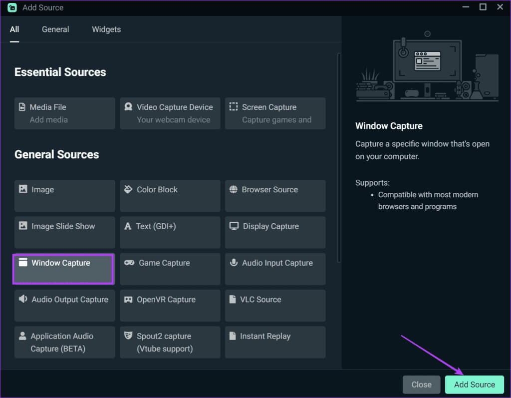 Change-the-Capture-Source-in-streamlabs-2-1024x797-1 أفضل 7 إصلاحات لـ "Streamlabs Not Capture Game" في Windows 11