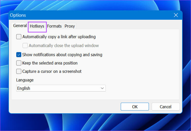 Check-and-Configure-Lightshots-Capture-Key-5 أفضل 6 إصلاحات لعدم عمل Lightshot على Windows 11