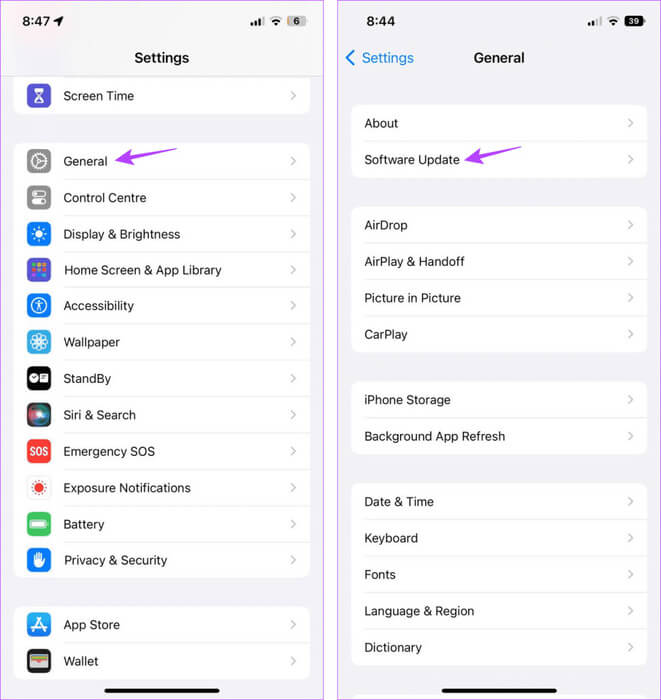 Check-for-iPhone-Software-Update-25-967x1024-1 12 طريقة لإصلاح استمرار سطوع iPhone في التغير