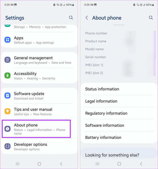 Check-phone-details كيفية التحقق مما إذا كان هاتف Samsung أصليًا أم مزيفًا