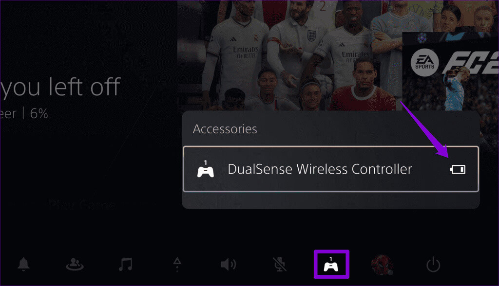 Checking-Controller-Battery-on-PS5-1024x588-1 كيفية التحقق من بطارية وحدة التحكم DualSense على جهاز PS5 أو الكمبيوتر الشخصي