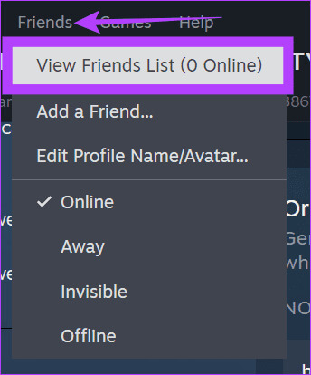 Choose-Friends-and-then-click-View-Friends-list كيفية إضافة أصدقاء على Steam دون الدفع
