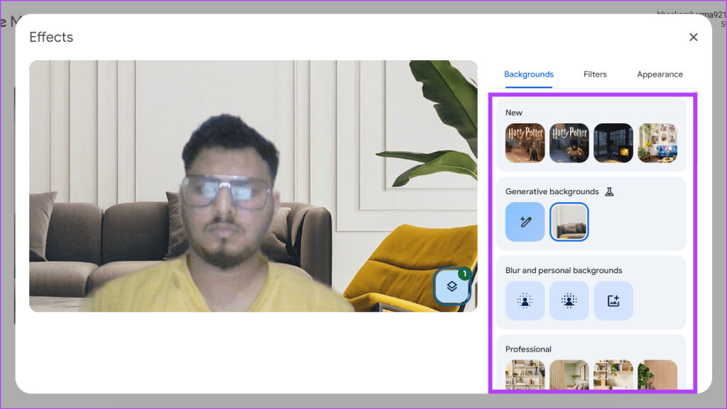 Choose-a-background-1024x577-1 كيفية إنشاء خلفية Google Meet باستخدام Gemini AI