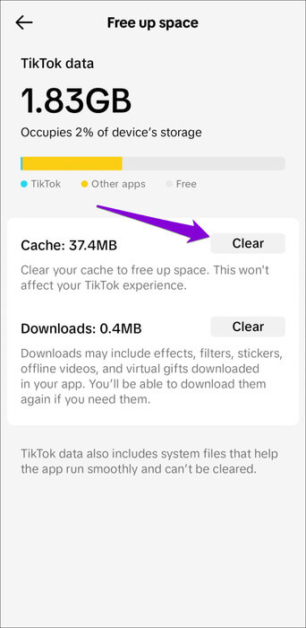 Clear-TikTok-Cache-on-Phone-500x1024-1 لماذا يتأخر TikTok على Android أو iPhone وكيفية إصلاحه