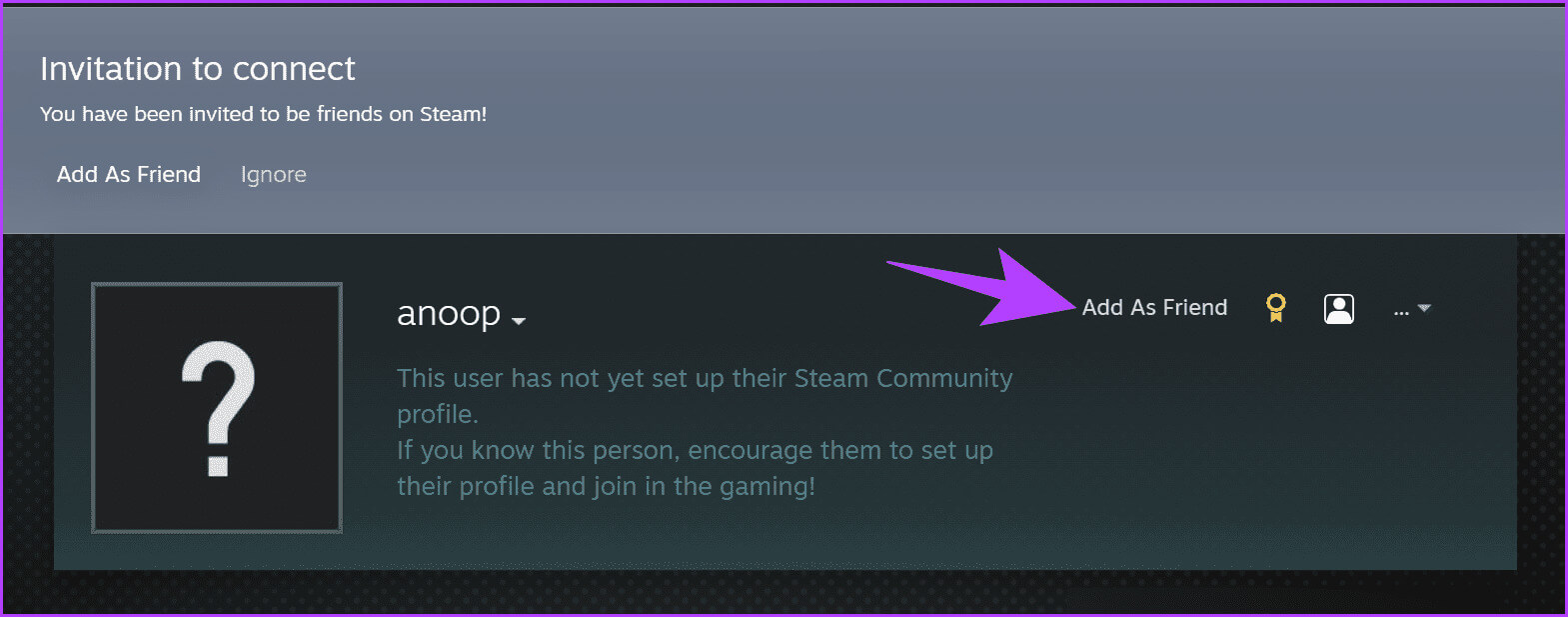 Click-Add-as-Friend-1 كيفية إضافة أصدقاء على Steam دون الدفع