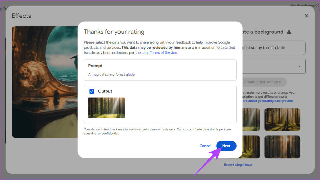 Click-Next-in-the-pop-up-1024x577-1 كيفية إنشاء خلفية Google Meet باستخدام Gemini AI