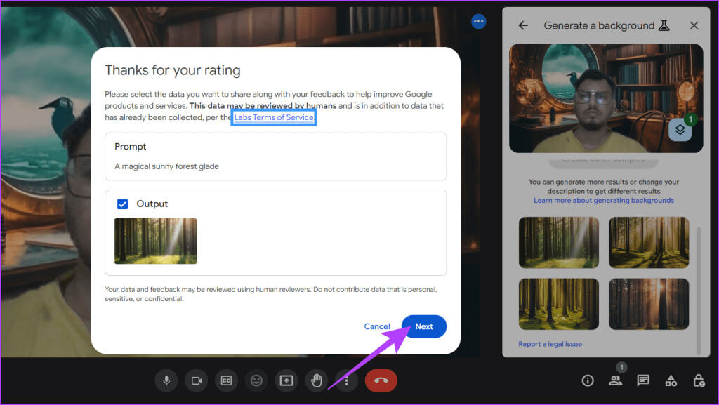 Click-Next-to-move-on-1024x577-1 كيفية إنشاء خلفية Google Meet باستخدام Gemini AI