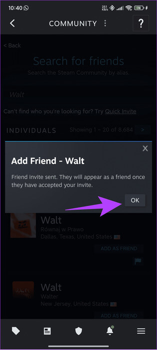 Click-Ok-to-confirm-3 كيفية إضافة أصدقاء على Steam دون الدفع