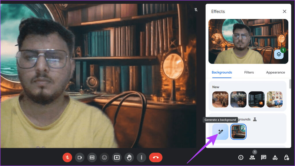Click-on-Generate-a-background-to-make-more-samples-1024x577-1 كيفية إنشاء خلفية Google Meet باستخدام Gemini AI