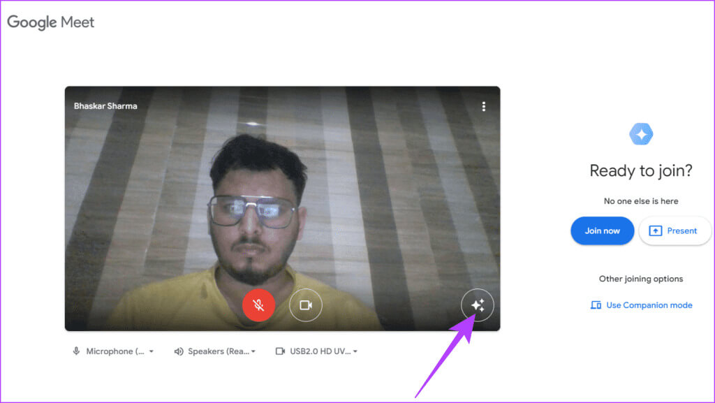 Click-the-Apply-visual-effects-button-1024x577-1 كيفية إنشاء خلفية Google Meet باستخدام Gemini AI