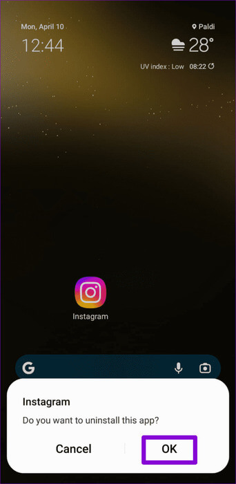 Confirm-Uninstall-Instagram-From-Android-1-500x1024-1 ماذا يعني "Challenge Required" على Instagram وكيفية إصلاحه