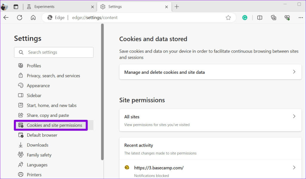 Cookies-and-Site-Permissions-in-Edge-2-1024x599-1 كيفية تعطيل التشغيل التلقائي للصوت والفيديو في Microsoft Edge