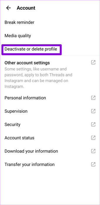 Deactivate-or-Delete-Threads-Profile-500x1024-1 كيفية إيقاف منشورات وإشعارات Threads من الظهور على Instagram