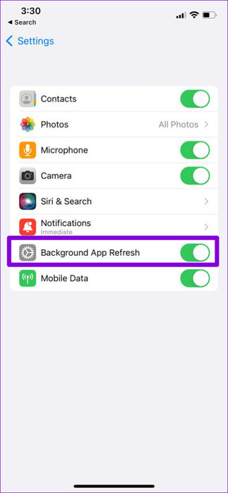 Enable-Background-App-Refresh-for-Tidal-474x1024-1 أفضل 7 طرق لإصلاح مشكلة عدم عمل Tidal على Android وiPhone