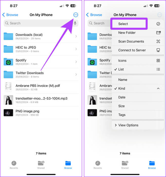 Files-App-iPhone-2 5 أسهل طرق لنقل الملفات من iPhone إلى Mac