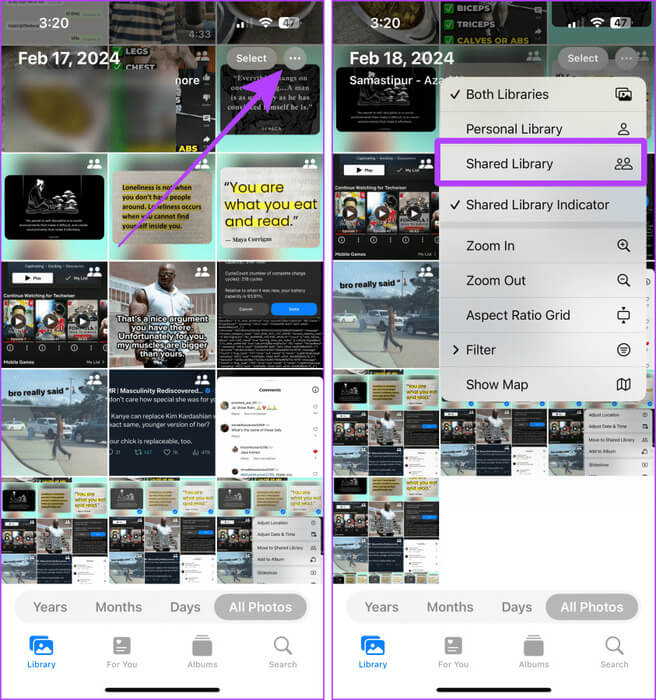 Filter-Shared-Library-Photos-1 9 طرق لتنظيم الصور على iPhone