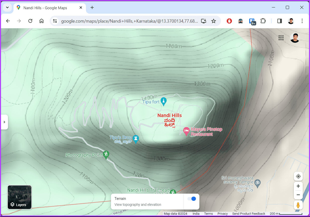 Find-Elevation-on-Google-Maps_20 كيفية العثور على الارتفاع على Google Maps على سطح المكتب والجوال
