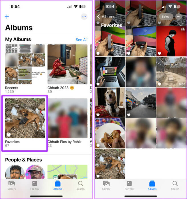 Find-Your-Favorite-PhotosVideos 9 طرق لتنظيم الصور على iPhone