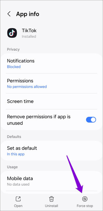 Force-Stop-TikTok-on-Android-500x1024-1 لماذا يتأخر TikTok على Android أو iPhone وكيفية إصلاحه