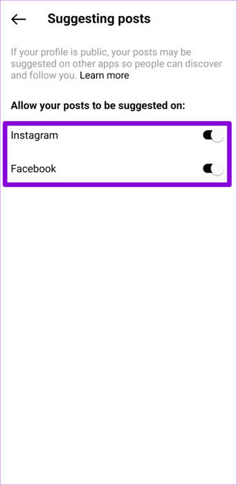 Hide-Your-Threads-Posts-From-Instagram-and-Facebook-500x1024-1 كيفية إيقاف منشورات وإشعارات Threads من الظهور على Instagram