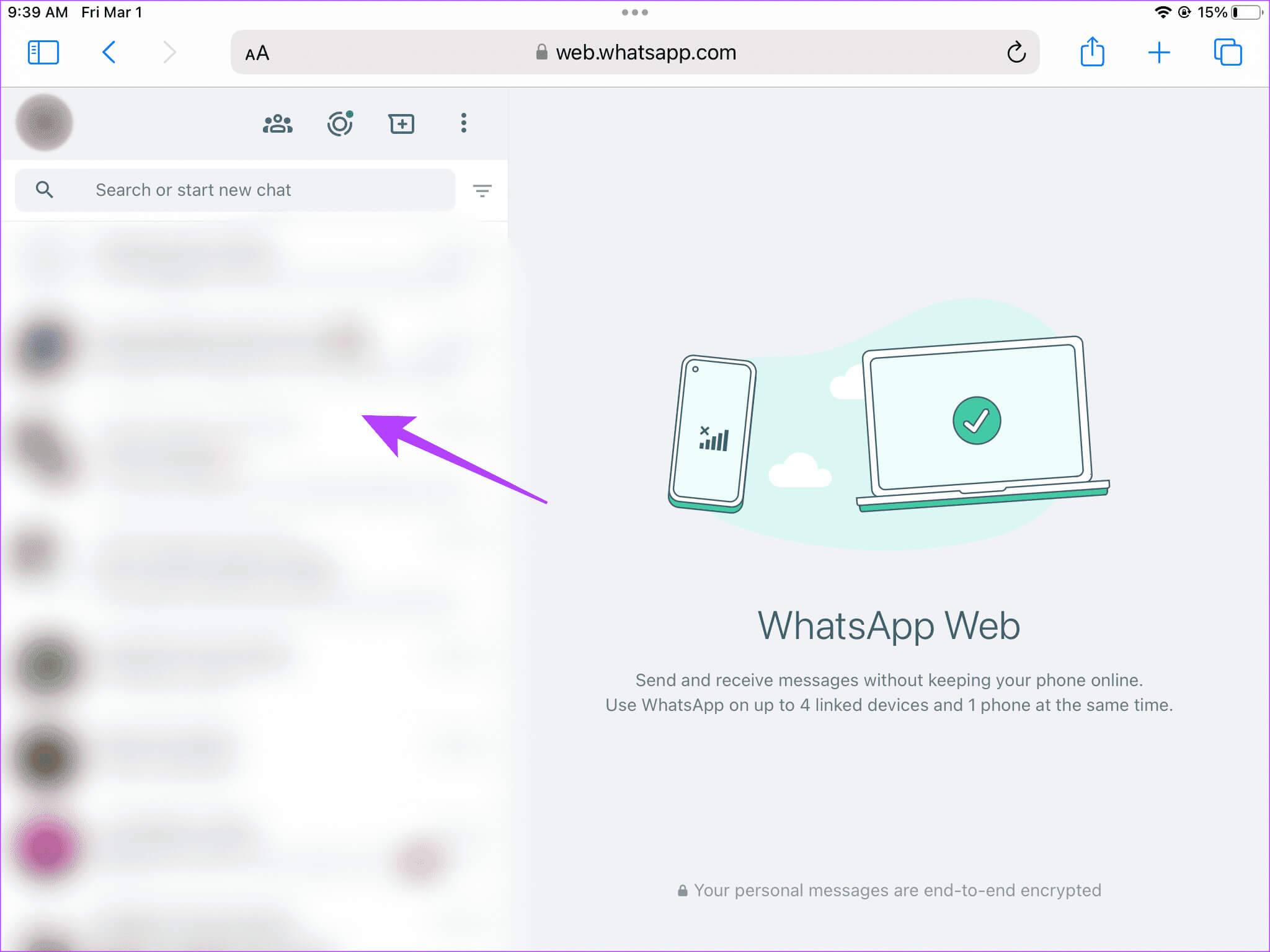 Image-1-29 كيفية استخدام WhatsApp على iPad أثناء انتظار التطبيق الرسمي