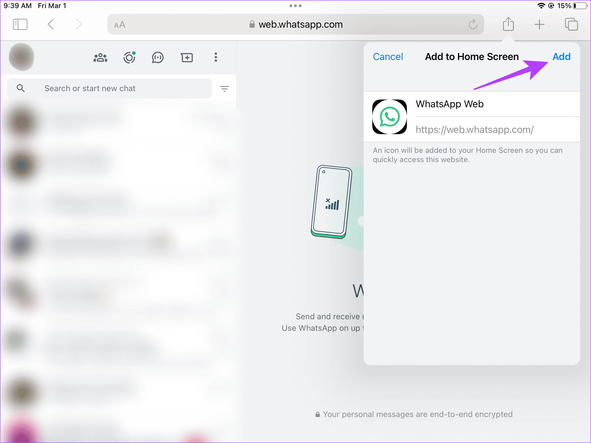 Image-3-9 كيفية استخدام WhatsApp على iPad أثناء انتظار التطبيق الرسمي