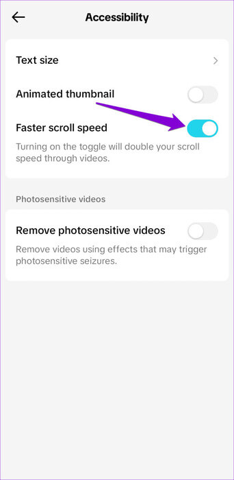 Increase-TikTok-Scrolling-Speed-on-Android-or-iPhone-500x1024-1 لماذا يتأخر TikTok على Android أو iPhone وكيفية إصلاحه
