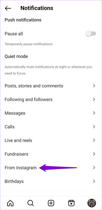 Instagram-Notification-Settings-on-Phone-500x1024-1 كيفية إيقاف منشورات وإشعارات Threads من الظهور على Instagram