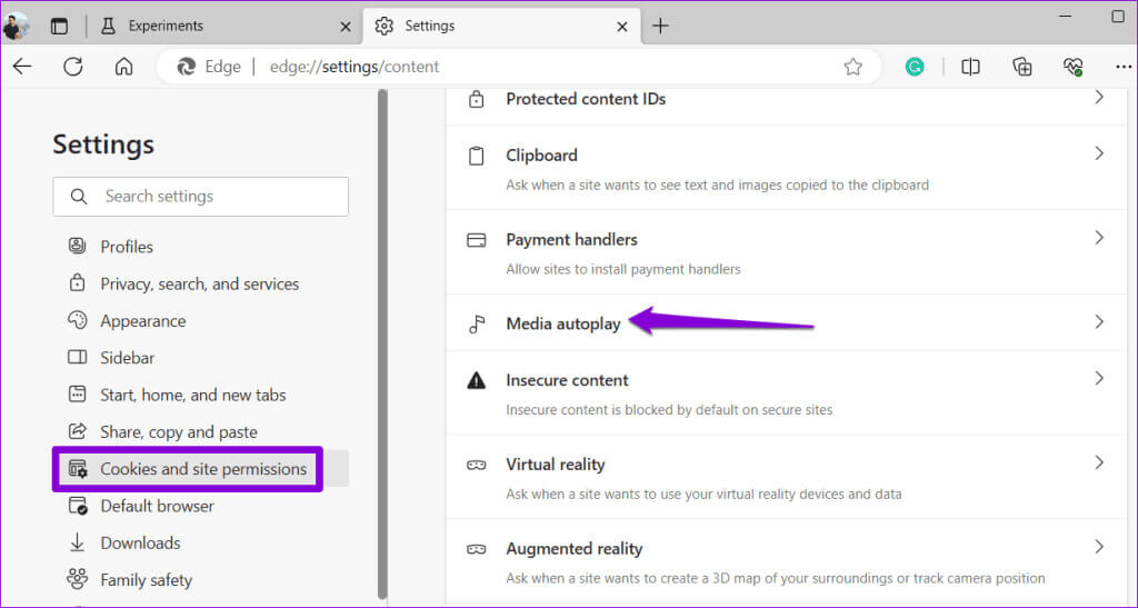 Media-Autoplay-in-MS-Edge-1024x547-1 كيفية تعطيل التشغيل التلقائي للصوت والفيديو في Microsoft Edge