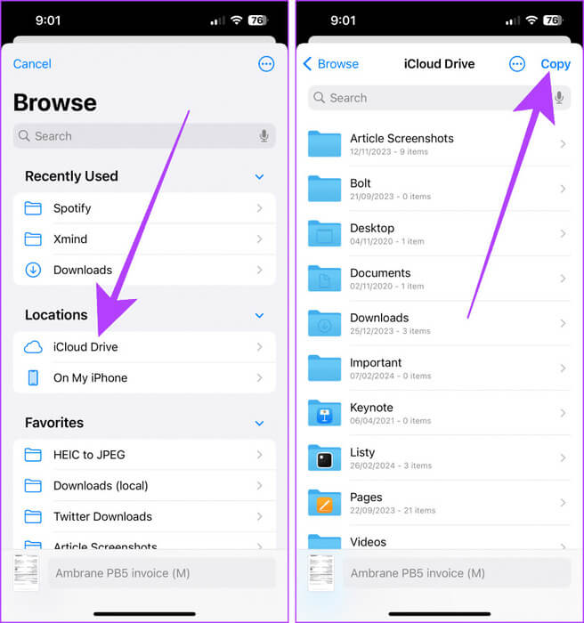 Move-File-to-iCloud-Drive 5 أسهل طرق لنقل الملفات من iPhone إلى Mac