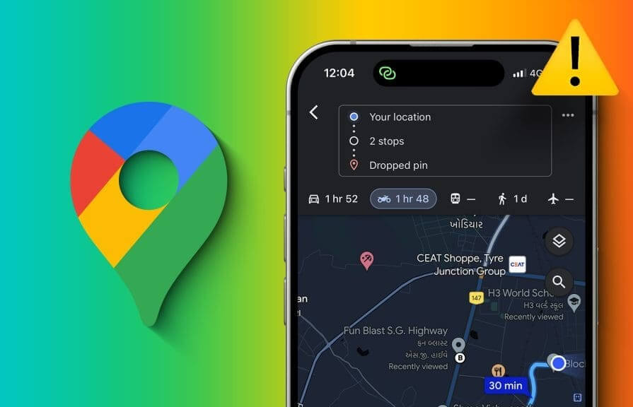 N_Best_Fixes_for_Dark_Mode_Not_Working_in_Google_Maps-1024x576-1 أفضل 5 إصلاحات لعدم عمل الوضع الداكن في Google Maps