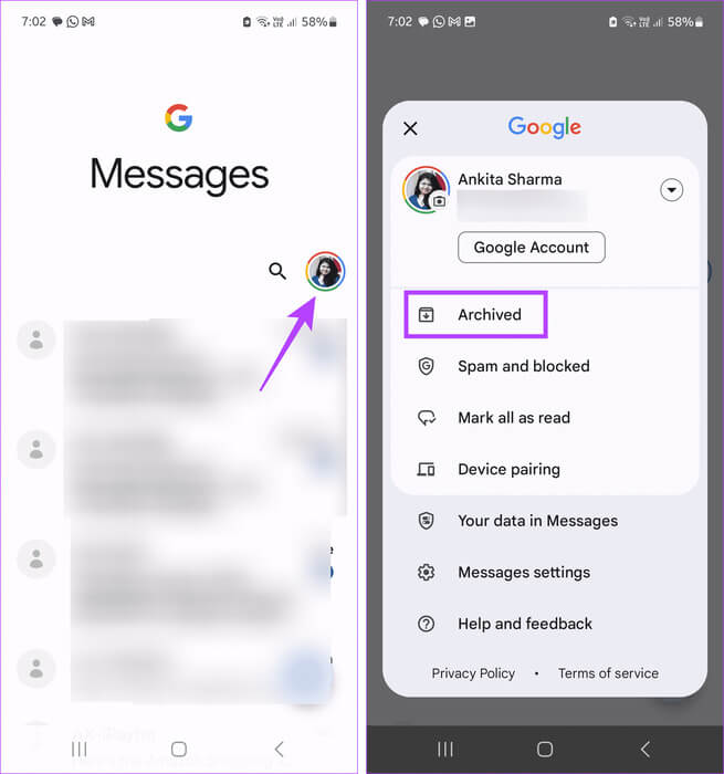 Open-Archive-folder 6 طرق لاستعادة الرسائل النصية المحذوفة على Android