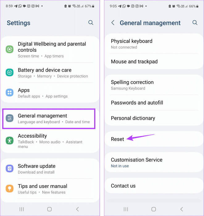Open-Reset-settings-8 6 طرق لاستعادة الرسائل النصية المحذوفة على Android