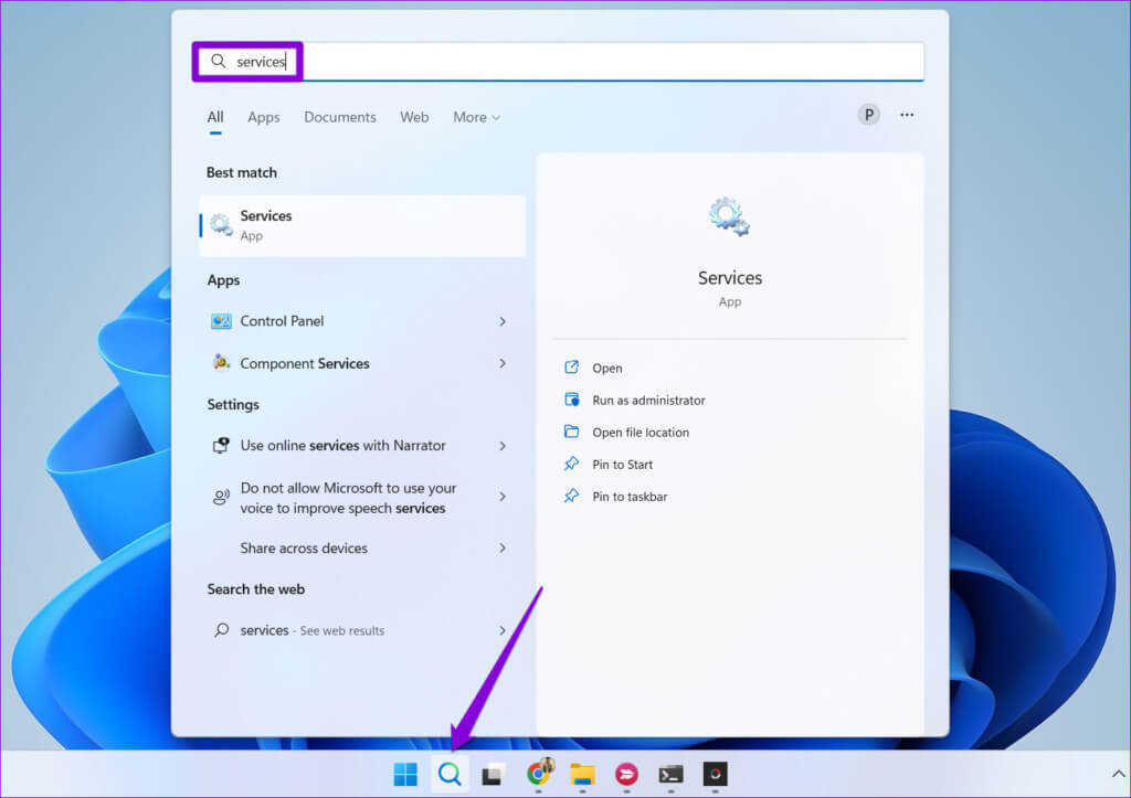 Open-Services-on-Windows-11-7-1024x723-1 5 طرق لإيقاف خدمة Microsoft GameInput من تعطل جهاز الكمبيوتر الذي يعمل بنظام Windows