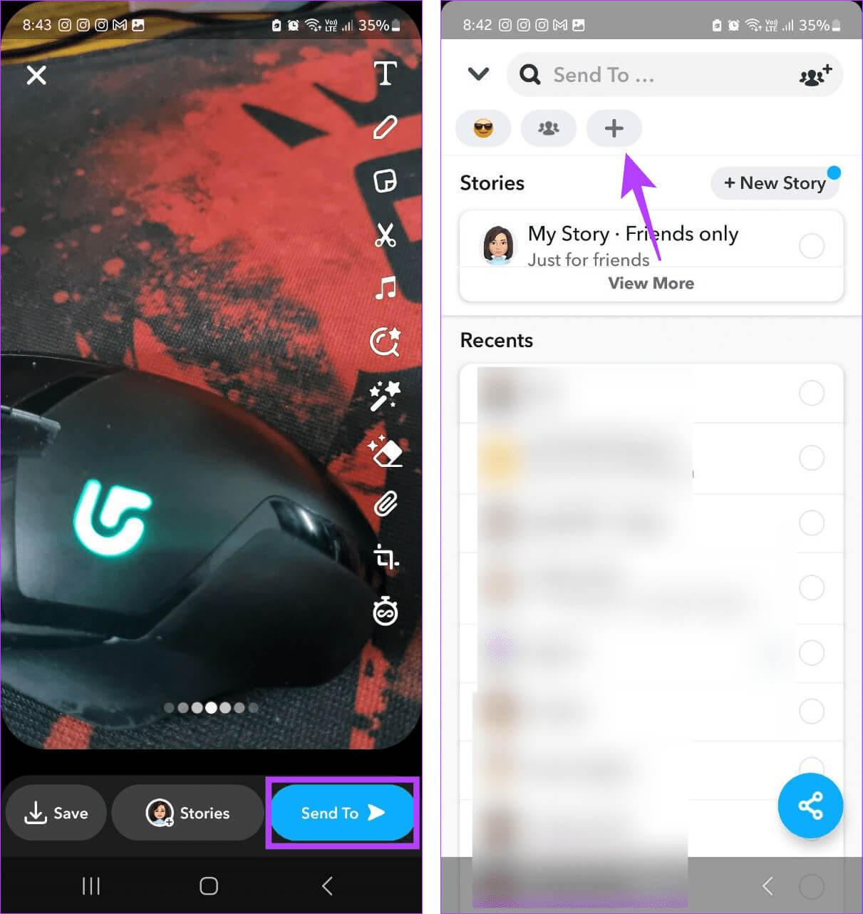 Open-Shortcut-settings-1 ما هي الساعة الرملية على Snapchat وإلى متى تستمر
