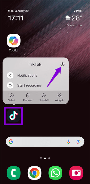 Open-TikTok-App-Info-on-Android-500x1024-1 لماذا يتأخر TikTok على Android أو iPhone وكيفية إصلاحه