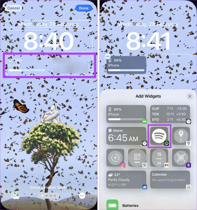 Open-lock-screen-widget-options كيفية إزالة الأدوات من شاشة قفل iPhone
