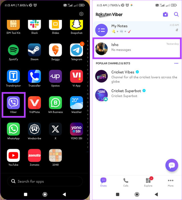 Open-the-Viber-app-and-locate-the-chat-you-want-to-hide-934x1024-1 كيفية إخفاء محادثات Viber وإظهارها على الهاتف المحمول