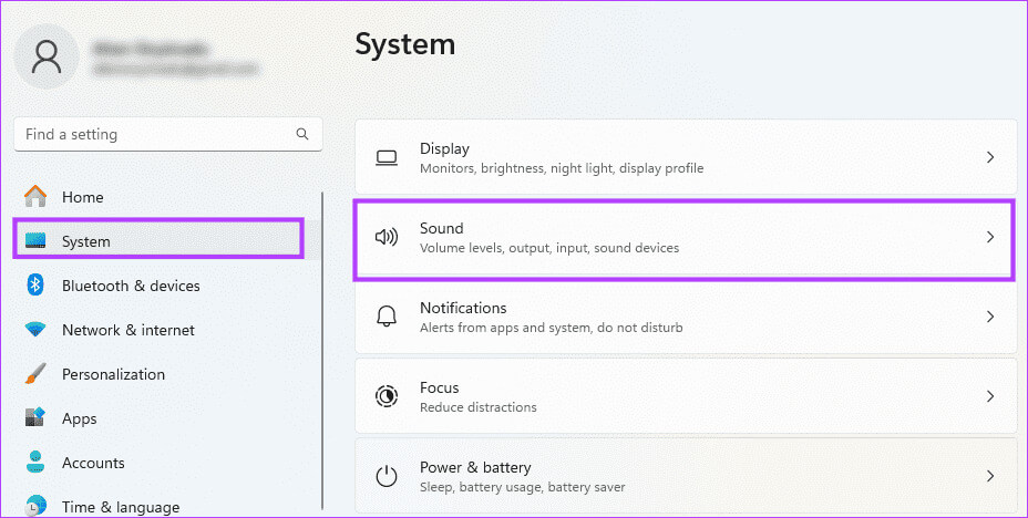 Opening-SOund-Settings أفضل 8 إصلاحات لشريط تمرير مستوى الصوت في Windows 11 عالق على الشاشة